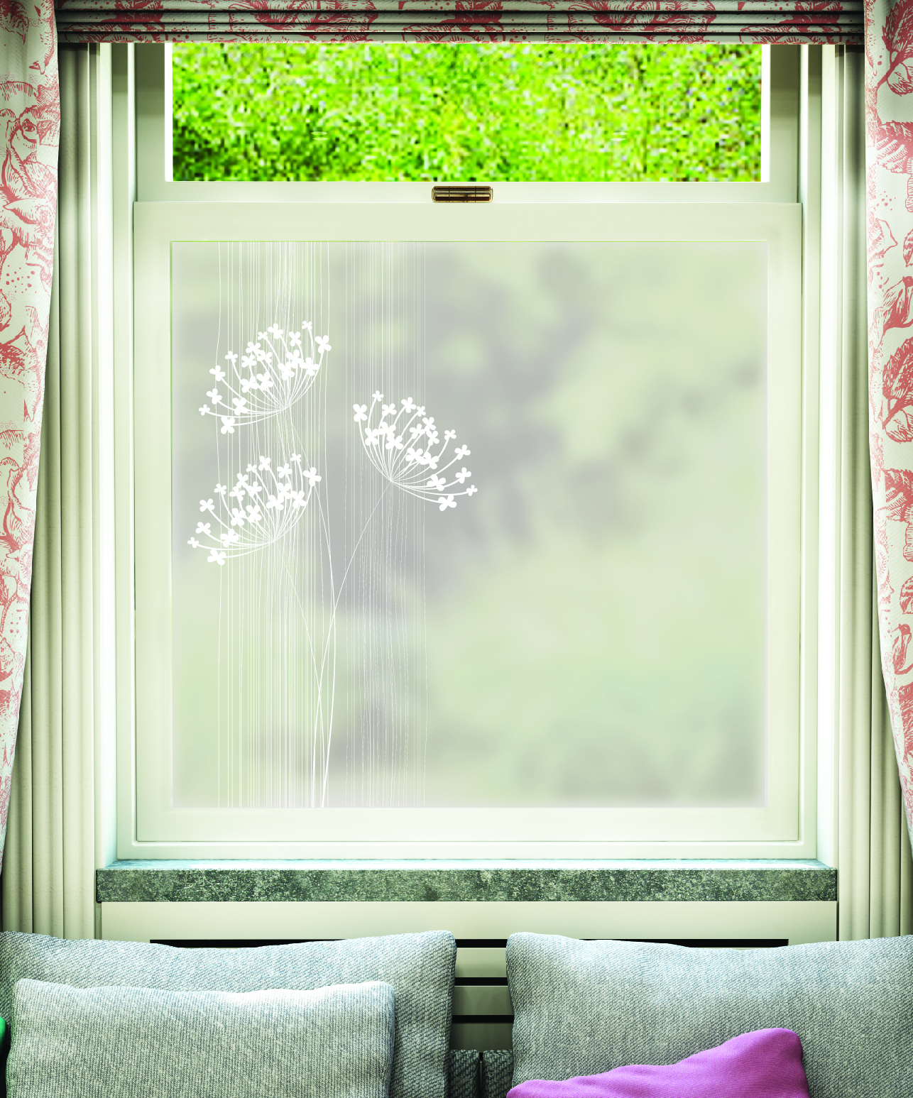 Fiori Window Film Floral Design