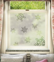 Cut Clear Snowflakes Christmas Design 001