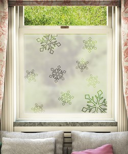 Cut Clear Snowflakes Christmas Design 001