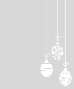 Cut Hanging Christmas Baubles Design 002