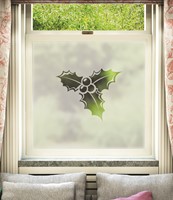 Cut Christmas Holly & Berries Design 004
