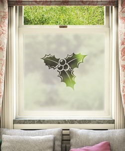Cut Christmas Holly & Berries Design 004