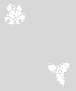 Cut Christmas Bells & Holly Design 006