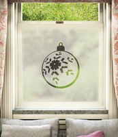 Cut Christmas Clear Bauble Design 007