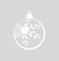 Cut Christmas Clear Bauble Design 007