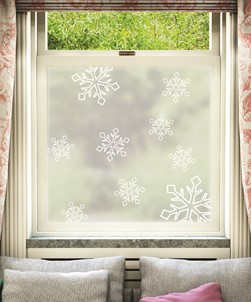 Printed Christmas Snowflakes Design 001