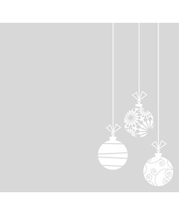Printed Christmas Baubles Design 002