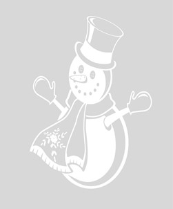 Printed Christmas Snowman Design 005