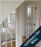 Pre-Cut 100 Micron Safety Film - 1220mm x 5m Roll