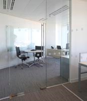 Glass door awareness labels