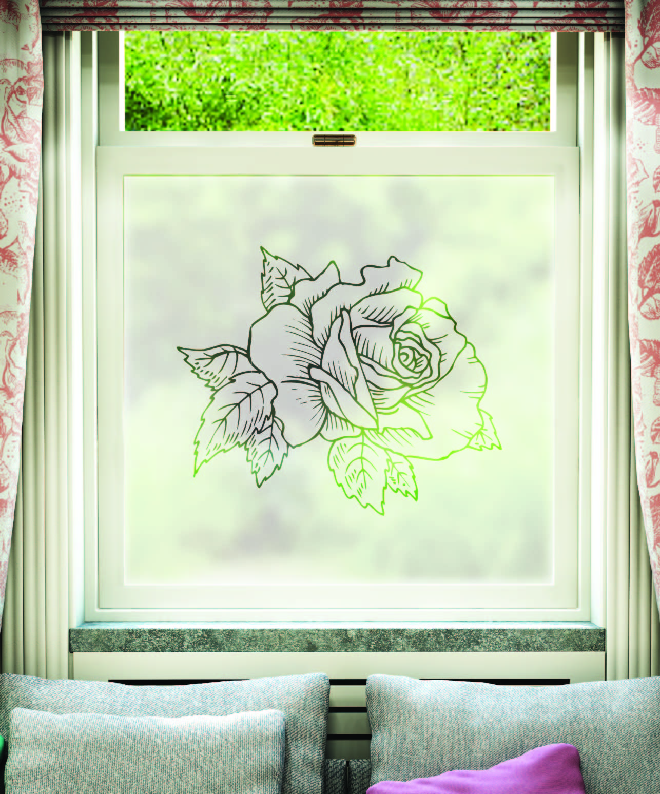 FB019 Frosted Window Film