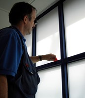 White Matt Frosted Privacy Window Film