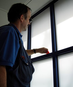 White Matt Frosted Privacy Window Film