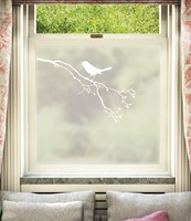 Perca Window Film White Print Design
