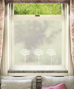 Flor Window Film Floral Print Design