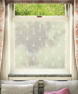Ancla Window Film White Anchors Design