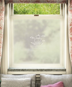 Schiff Window Film White Ship Design