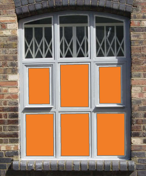 Solid Colour cut to size - 4233 Orange