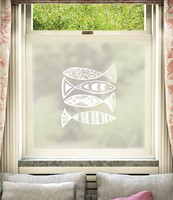 Escolar Window Film Funky Fish Design