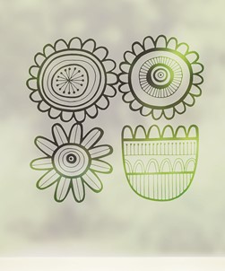 Four Scandi Flowers