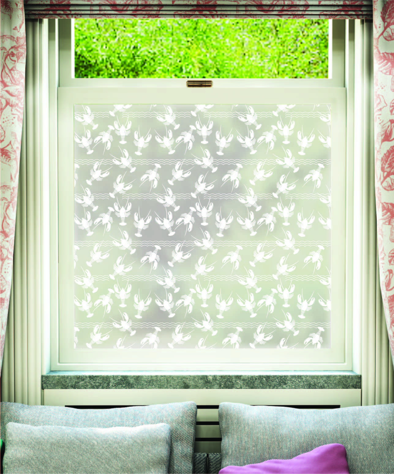 Aragosta Window Film Lobsters Design