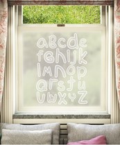 Patterned Window Film - Alfabeto