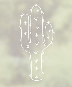 Patterned Window Film - Cactus