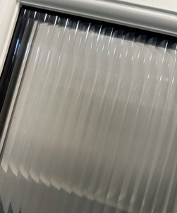 Evoke® Smoke Reeded Window Film