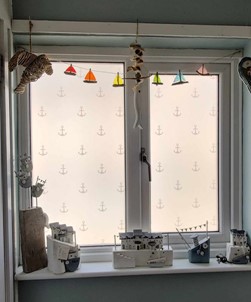 Ancla Window Film White Anchors Design